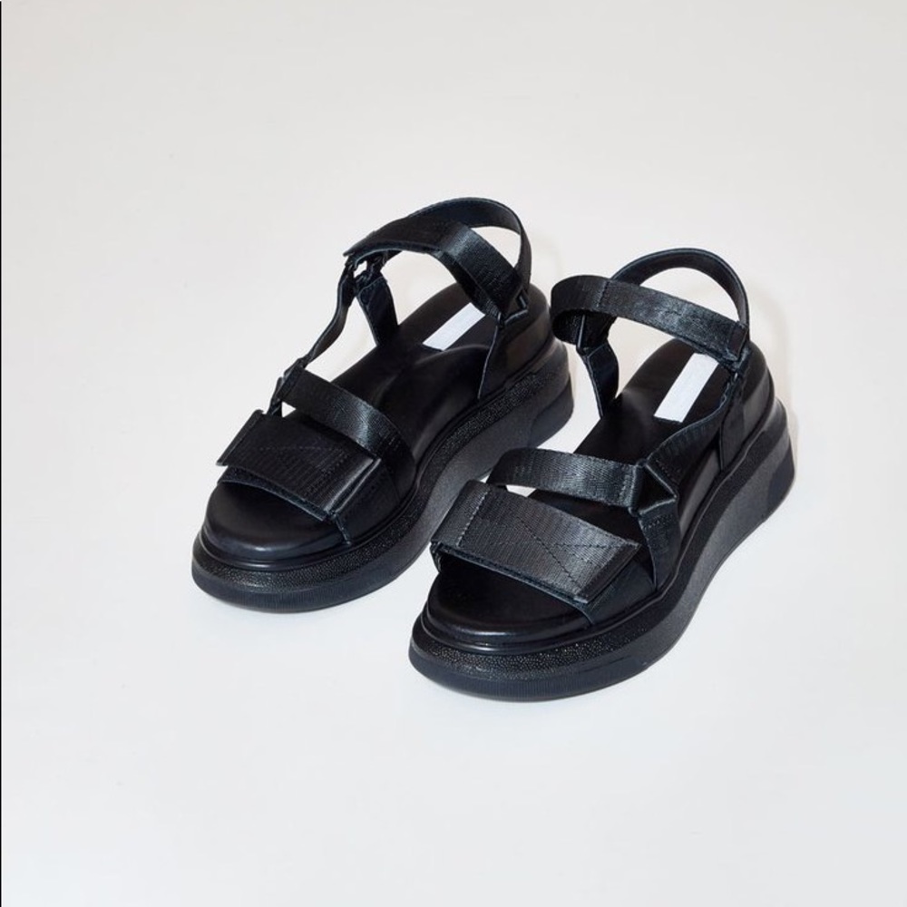 Suzanne Rae Platform Velcro Sandal